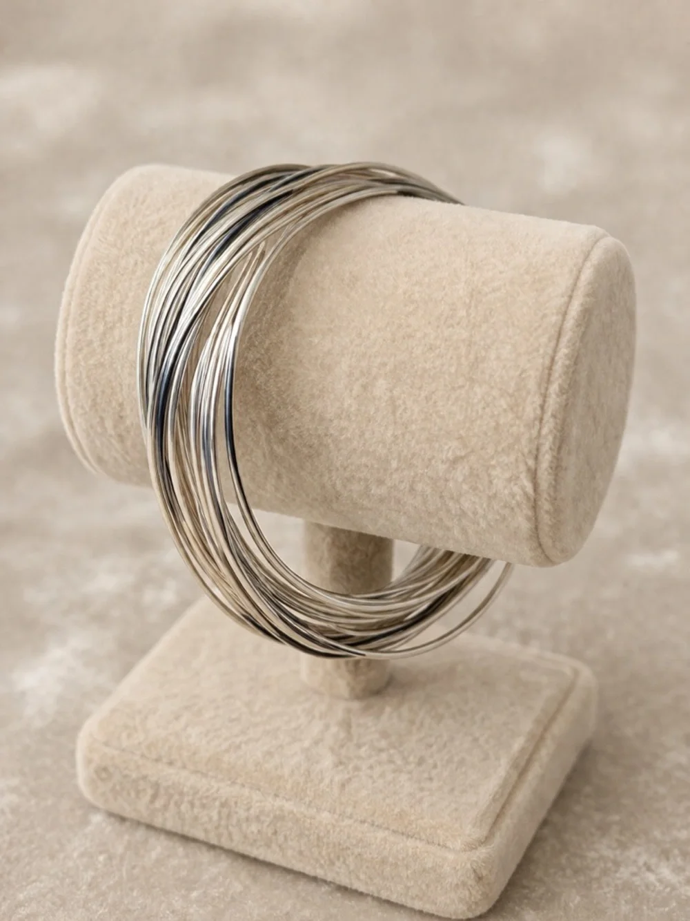 Sterling Silver Multi-Band Women’s Bangle Bracelet set of 10 - Picture 1 of 9